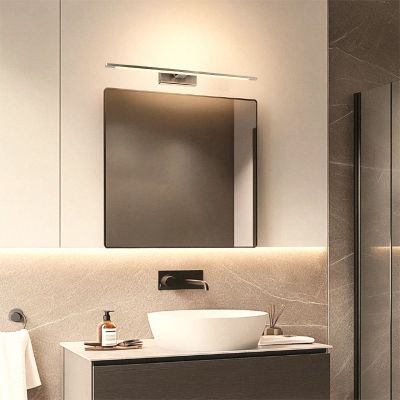Moderno svjetlo za ogledalo nikalno, Steffy, 8 W, LED 3000 K, IP44