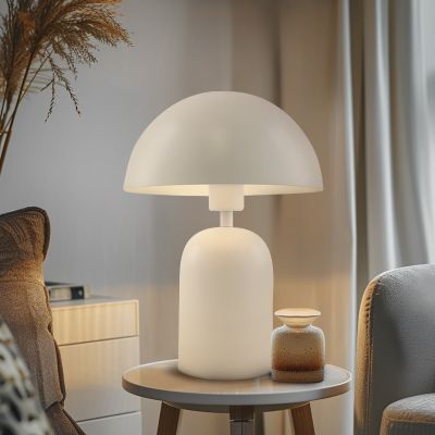 Moderna stolna lampa bijela, Isha, s prekidačem