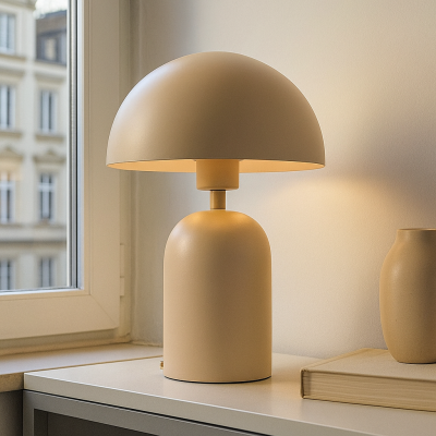 Moderna stolna lampa roza, Isha, s prekidačem