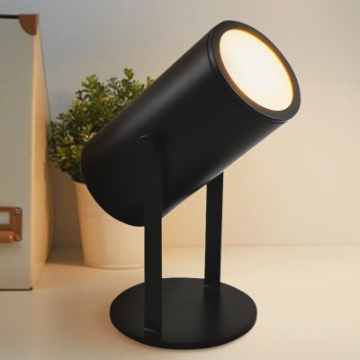 Moderna punjiva stolna lampa crna, Elko, 2 W, LED 3000 K, s prekidačem