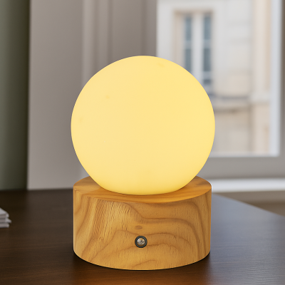 Drvena stolna lampa, Tiddo, 2 W, LED dim to warm, s prekidačem