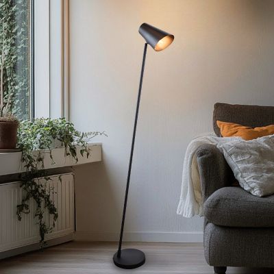 Moderna podna lampa crna, Taro, s prekidačem