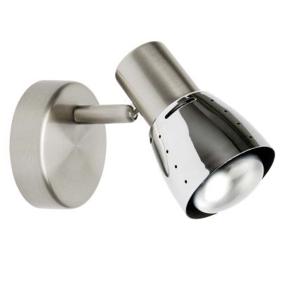 Metalna zidna lampa krom, Rieko
