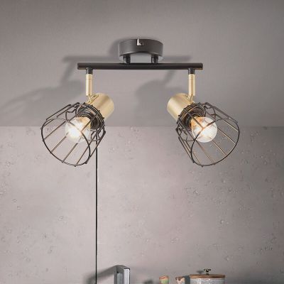 Retro stropni reflektor crni, Luitzen
