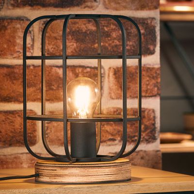 Industrijska stolna lampa crna, Taede
