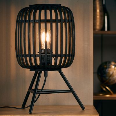 Moderna stolna lampa crna, Brain