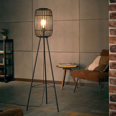 Moderna podna lampa crna, Brain