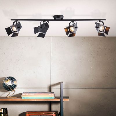 Industrijski stropni reflektor crni, Jowenna, 5 W, LED 3000 K