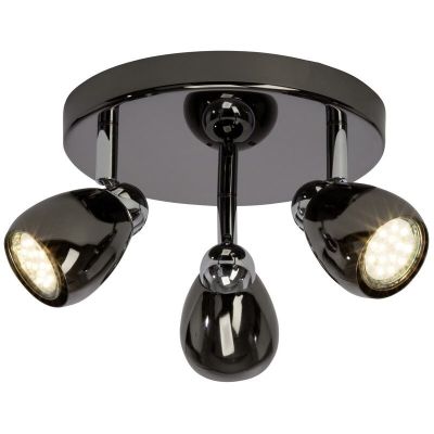 Metalna stropna rasvjeta crna, Khadra, 3 W, LED 3000 K