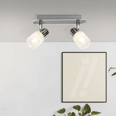 Metalni stropni reflektor krom, Blake, 28 W, LED 2700 K