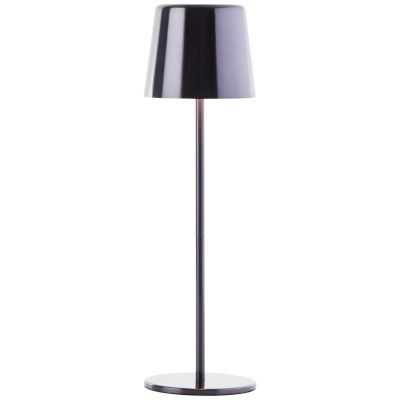 Moderna punjiva vanjska stolna lampa crna, Skander, 4 W, LED podesiv od tople do hladne bijele, IP44, s dodirnim prigušivačem
