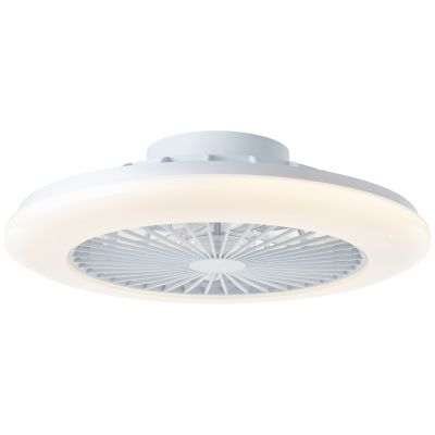 Moderni stropni ventilator bijeli, Salerno, 40W, RGBW LED, s daljinskim upravljačem