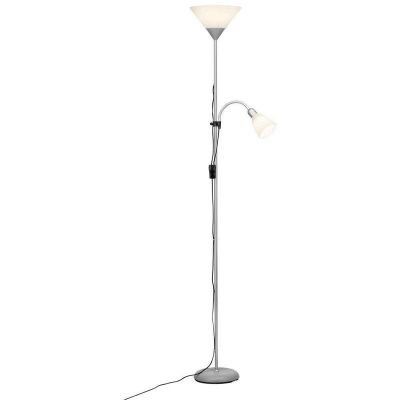 Plastična podna lampa za čitanje bijela, Josephina, s prekidačem