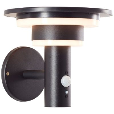 Moderna solarna vanjska zidna lampa crna, Lonneke, 3 W, LED 3000 K, IP44
