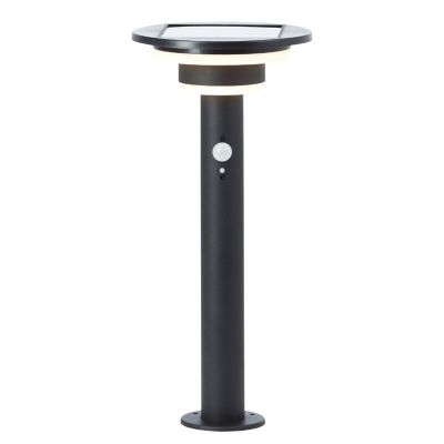 Moderni solarni rasvjetni stup crni, Lonneke, 3 W, LED 3000 K, IP44