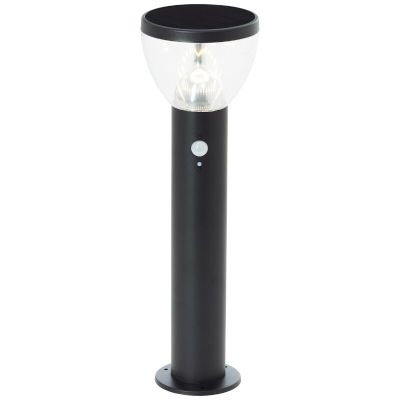 Moderni solarni rasvjetni stup crni, Saar, 3 W, LED 3000 K, IP44