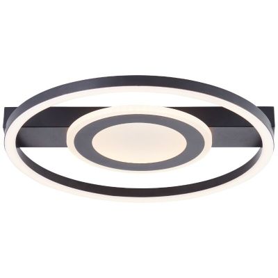 Dizajnerska plafonjera crna, Konrad, 20 W, LED 3000 K