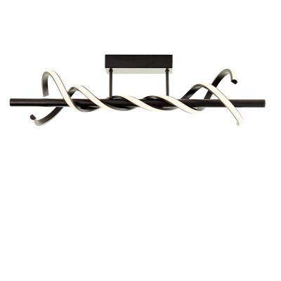 Moderna stropna rasvjeta crna, Quang, 16 W, LED 3000 K