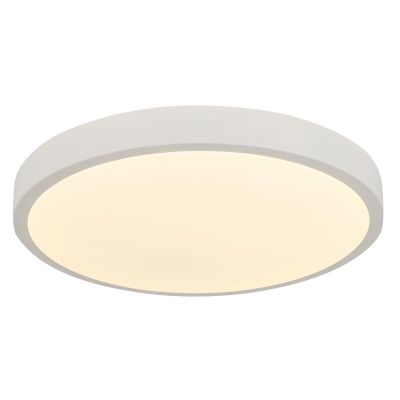 Moderna plafonjera bijela, Asude, 60 W, LED podesiv od tople do hladne bijele, s daljinskim upravljačem