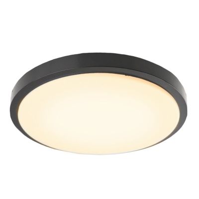 Moderna plafonjera crna, Kos, 22 W, LED 3000 K