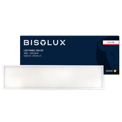 120x30 cm LED panel - 38W - 3000K - s pozadinskim osvjetljenjem