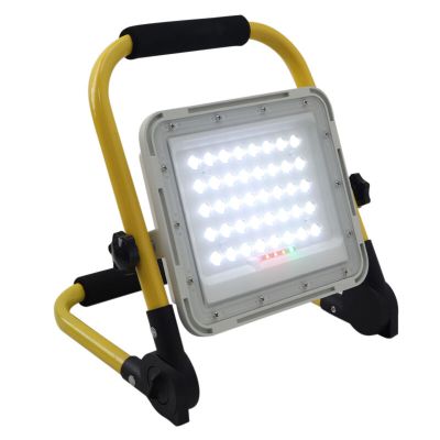Žuta punjiva radna svjetiljka od aluminija, Hilmi, 60W, 6500K LED, IP44, s prekidačem