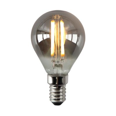 Prigušiva E14 Olucia LED žarulja, P45, 3W, dimljeno staklo, 2200k