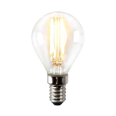 Prigušiva E14 Olucia LED žarulja, P45, 3W, prozirno staklo, 2700k