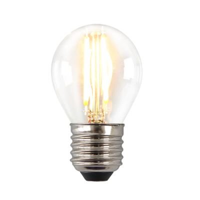 Prigušiva E27 Olucia LED žarulja, P45, 3W, prozirno staklo, 2700k