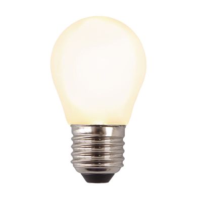 Prigušiva E27 Olucia LED žarulja, P45, 3W, bijelo staklo, 2700k