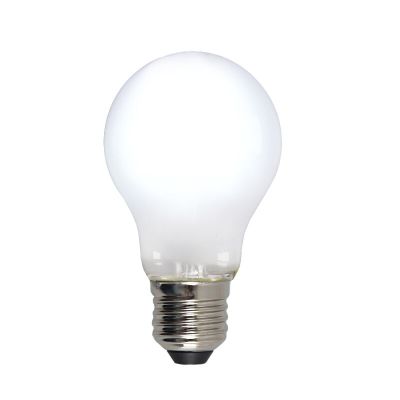 Prigušiva E27 Olucia LED žarulja, A60, 5W, bijelo staklo, 6500k