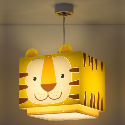 Žuta visilica za dječju sobu plastična, Tiger