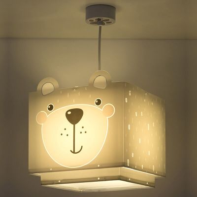 Siva visilica za dječju sobu plastična, Bear