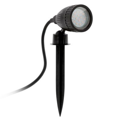 Plastična lampa s šiljkom crna, Judy, IP44
