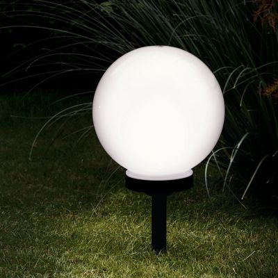 Plastična lampa s šiljkom crna, Zora, 0,5 W, LED 3000 K, IP44, s prekidačem