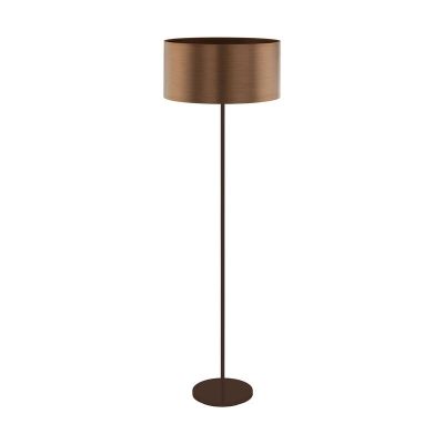 Plastična dizajnerska podna lampa smeđa, Noor, s prekidačem