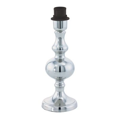 Čelična dizajnerska stolna lampa bez sjenila krom, Mason, s prekidačem