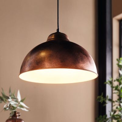 Metalna industrijska kupolna lampa bakrena, Liana