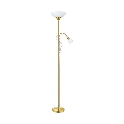 Plastična podna lampa za čitanje zlata, Burgo, s prekidačem