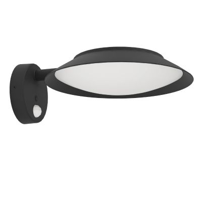 Plastična solarna vanjska zidna lampa crna, Iacopo, 7 W, LED 3000 K, IP65