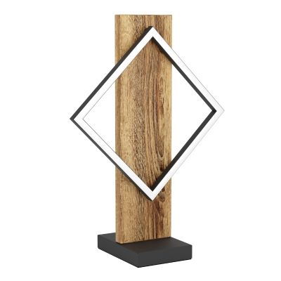 Drvena stolna lampa dizajnerska, Annebel, 13 W, LED 3000 K, s prekidačem