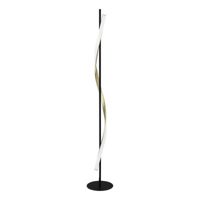 Plastična dizajnerska podna lampa mjeda, Cunera, 20 W, LED podesiv od tople do hladne bijele, s 3-stupanjskim prigušivanjem
