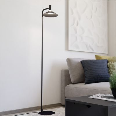 Čelična moderna podna lampa crna, Phuong, 7,5 W, LED RGBW