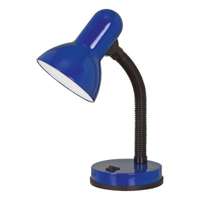Plastična stolna lampa za dječju sobu plava, Granza, s prekidačem