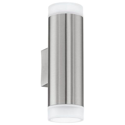Plastična moderna dvosmjerna zidna lampa srebrna, Marlies, IP44