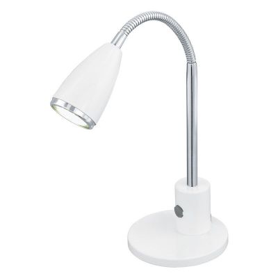 Metalna stolna lampa bijela, Said, s prekidačem