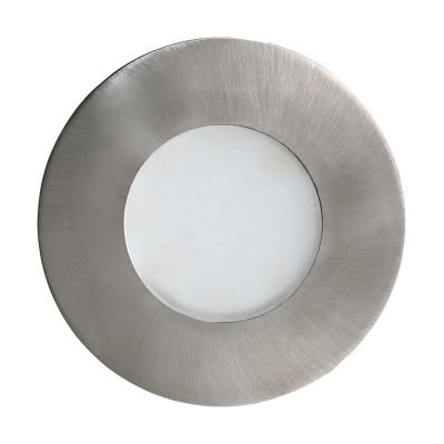 Staklena ugradbena lampa srebrna, Margarita, IP65