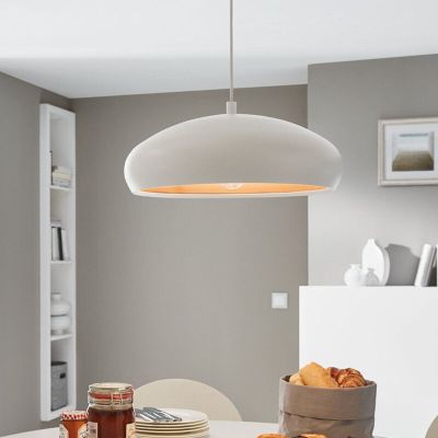 Metalna moderna kupolna lampa bakrena, Mogano