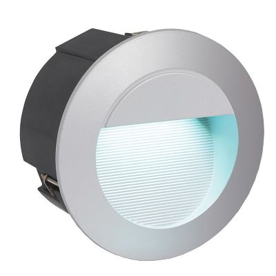 Aluminijska ugradna vanjska zidna lampa srebrna, Anke, IP65