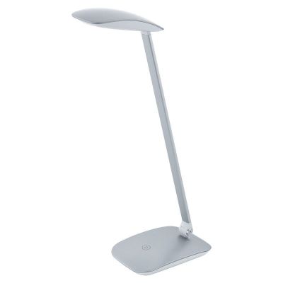 Plastična moderna lampica srebrna, Arslan, 5 W, LED 4000 K, s dodirnim prigušivačem